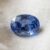 Natural Sri Lankan Light Cornflower Blue Sapphire Oval Cut Front View