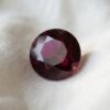 Natural Sri Lankan Deep Red Ruby Round Cut Gemstone Front View