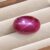 Natural Pink Star Ruby Oval Cabochon Close-Up View