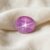 Natural Pink Star Ruby Oval Cabochon Front View