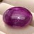 Natural Purple Star Ruby Oval Cabochon Close-Up View