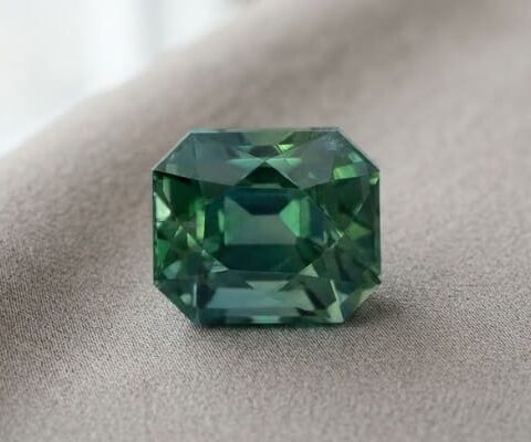 Teal Blue-Green Sapphire
