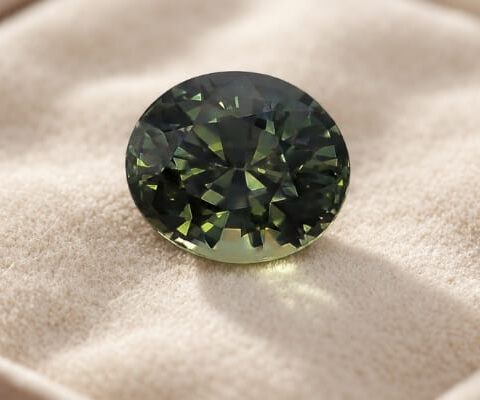Teal Blue-Green Sapphire