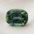 Natural Teal Blue Green Sapphire Cushion Cut Front View