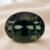 Natural Dark Teal Blue Green Sapphire Oval Cut Front View