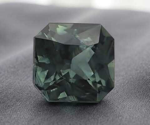 Teal Blue-Green Sapphire