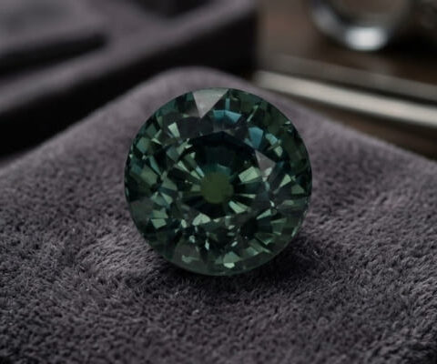 Teal Green-Blue Sapphire