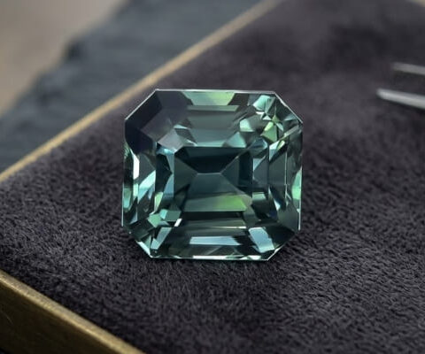 Teal Green-Blue Sapphire