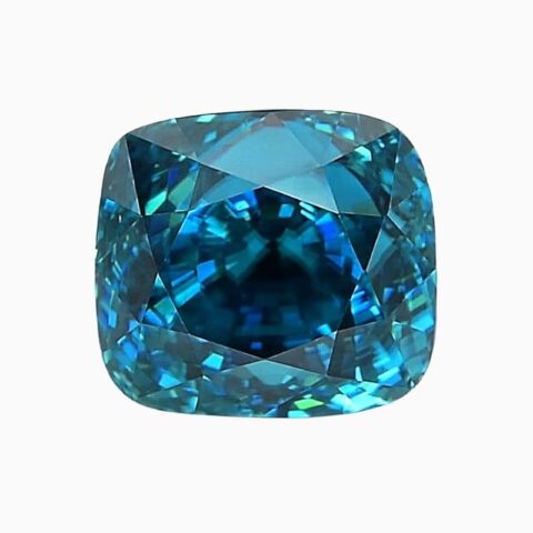 Natural exceptional deep blue zircon gemstone