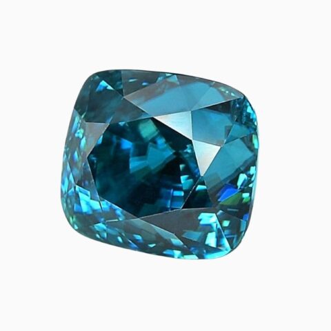 Natural exceptional deep blue zircon gemstone