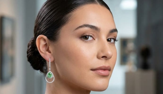 Glow Tourmaline Diamond Earrings