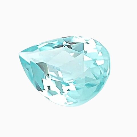 Natural green-blue Paraiba tourmaline gemstone