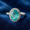 Paraiba Tourmaline Diamond Gold Ring