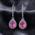 Pear-Cut Pink Sapphire Earrings