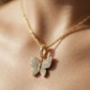 Butterfly Natural Diamond Necklace