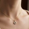 Snowflake Natural Diamond Necklace