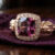 Rhodolite Garnet Rose Gold Ring
