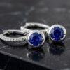 Bezel-Set Drop Earrings