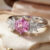 Scarlet Pink Sapphire Gemstone Ring