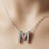 Signature Alphabet Natural Diamond Necklace