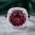 Red Tourmaline Diamond Ring