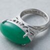 Greenish Blue Agate Ring