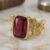 Stud Gems Rubellite Ring