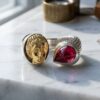 Stud Gems Rubellite Ring