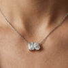 Toi Et Moi Pear and Emerald Lab Grown Diamond