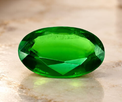 Oval Lively Green Tsavorite