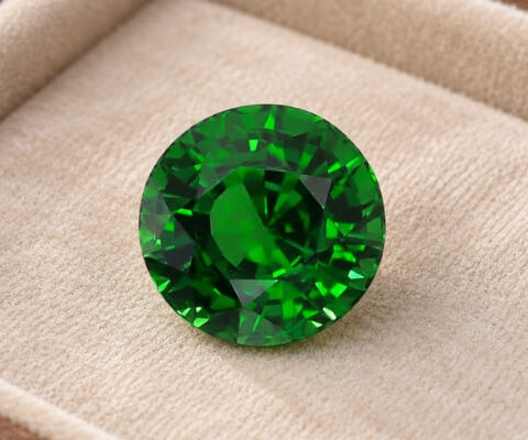 Round Classic Green Tsavorite