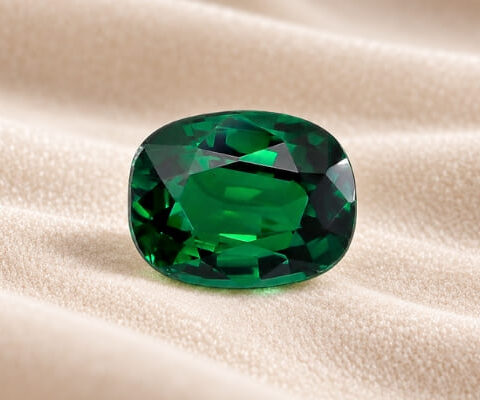 Cushion Rich Green Tsavorite