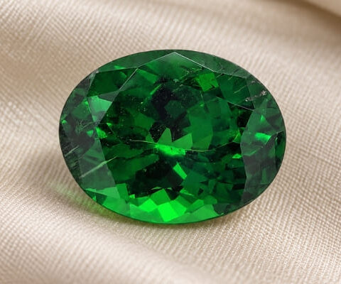 Oval Tanzanian Green Tsavorite