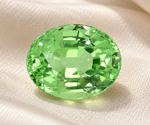 Oval Tanzanian Light Green Tsavorite