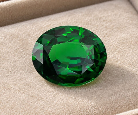 Exceptional Oval GIA-Certified Tsavorite