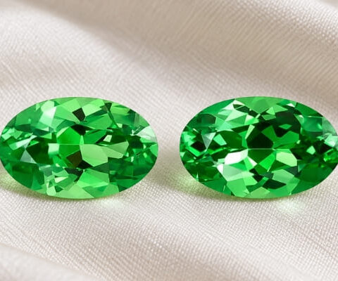 Tsavorite Gemstone Pair