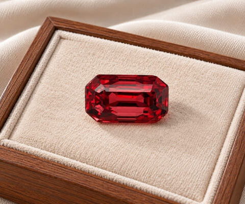Unheated Burmese Octagonal Red Spinel