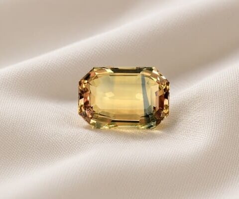 Unheated Orangy Yellow-Blue Sapphire