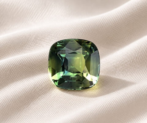 Unheated Teal Blue-Green Sapphire