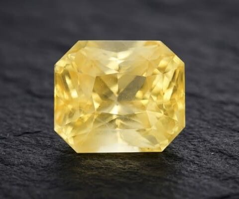 Unheated Octagonal Yellow Sapphire