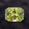 Unheated Octagonal Greenish Yellow Sapphire