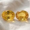 Unheated Yellow Sapphire Matching Pair