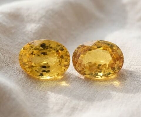 Unheated Yellow Sapphire Matching Pair