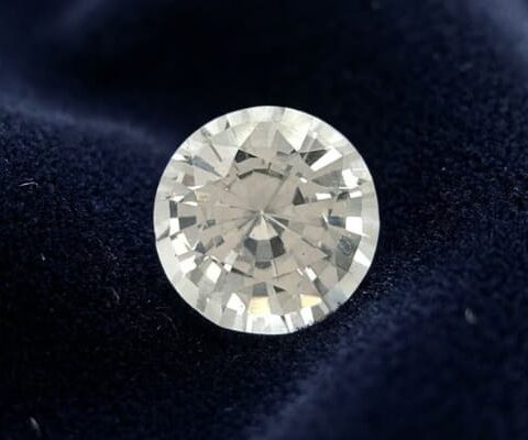 Heated Round White Sapphire