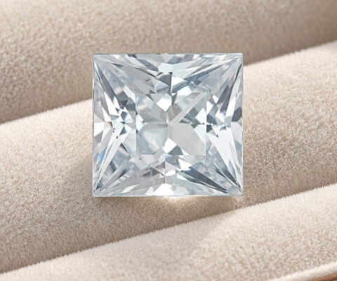 Heated Princess White Sapphire
