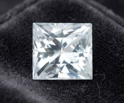 Heated Princess Colorless Sapphire