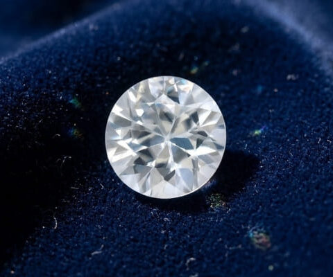 Round Near-Colorless Zircon