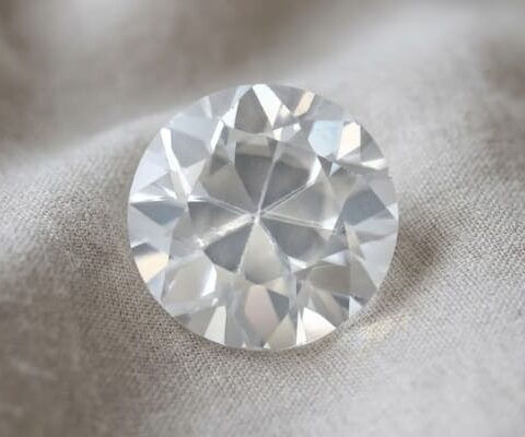 Round Brilliant White Zircon