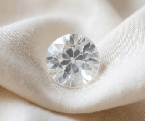 Round Bright White Zircon