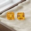 Yellow-Orange Sapphire Matching Pair